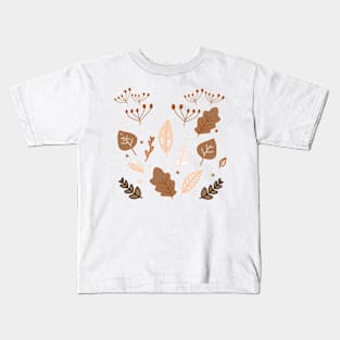 simple leaf retro bohemian style Kids T-Shirt